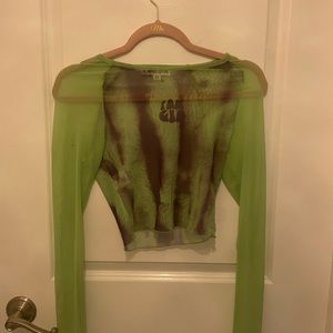 IAMGIA mesh long sleeve top